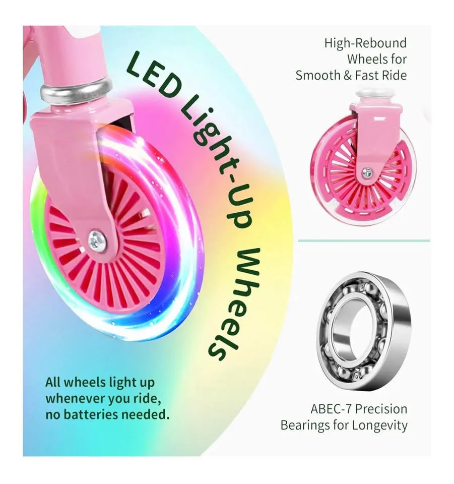BELEEV V2 Scooter for Kids with Light-Up Wheels image indicator(3)