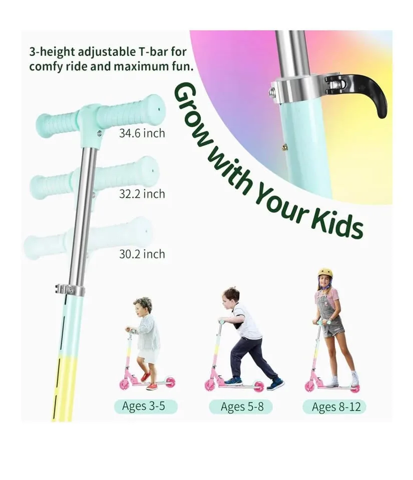 BELEEV V2 Scooter for Kids with Light-Up Wheels image indicator(5)