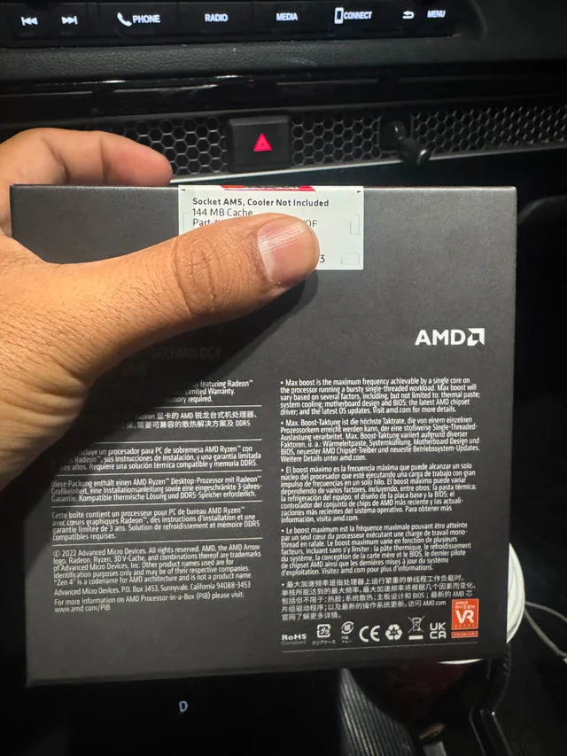 Amd 7950x3d processor new sealed pack with warranty image indicator(2)