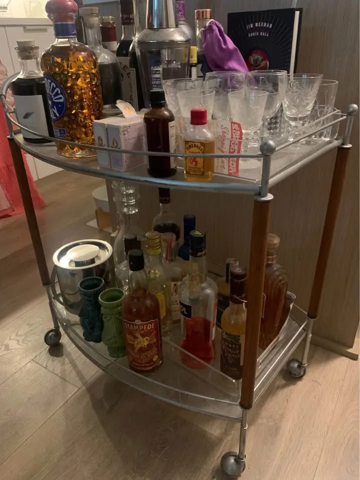 Need this gone by Nov 22 MCM Vintage Bar Cart image indicator(2)