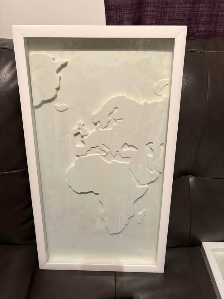 White world wall hanging map - photo 3