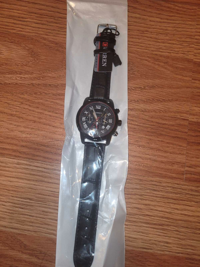 Sealed Brand New Curren Men's Watch with Leather Band