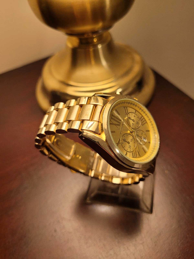 Brand New Women's Gold Watch with Chronograph Roman Dial - photo 3