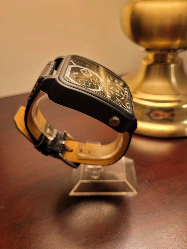 Brand New Black Multi-Dial Squared Men's Watch - photo 4