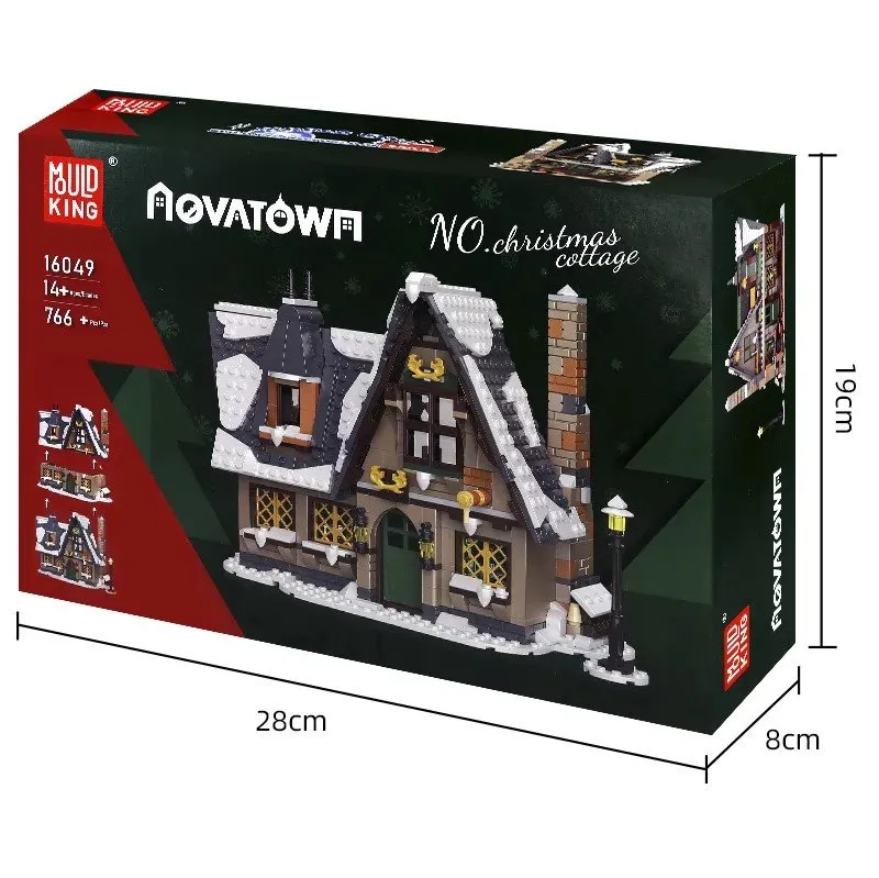 Winter village hut Building Blocks Toys Compatible with Lego image indicator(9)