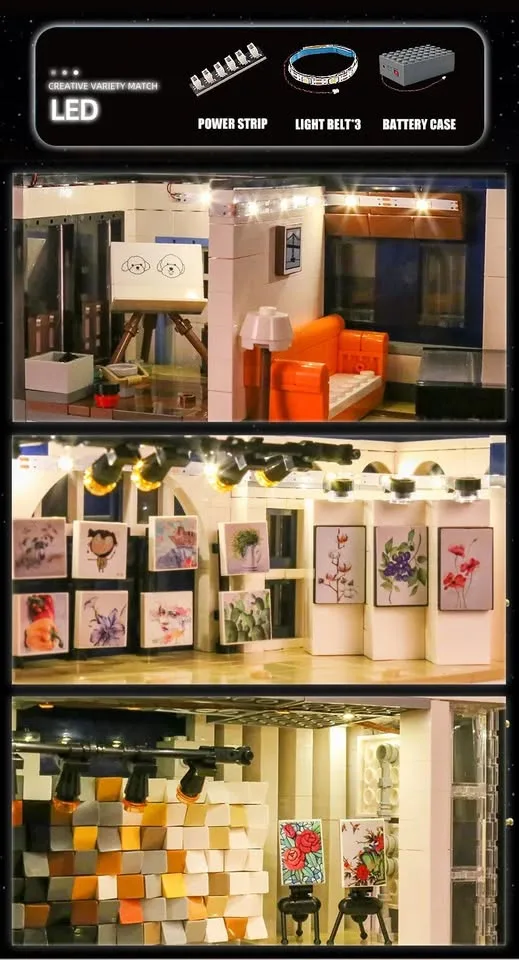 Building Blocks with LED Lights Art Gallery image indicator(6)