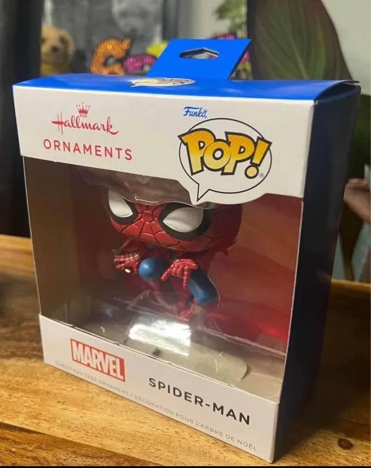 BRAND NEW: Hallmark Ornament Funko POP! Marvel Spider-Man image indicator(4)