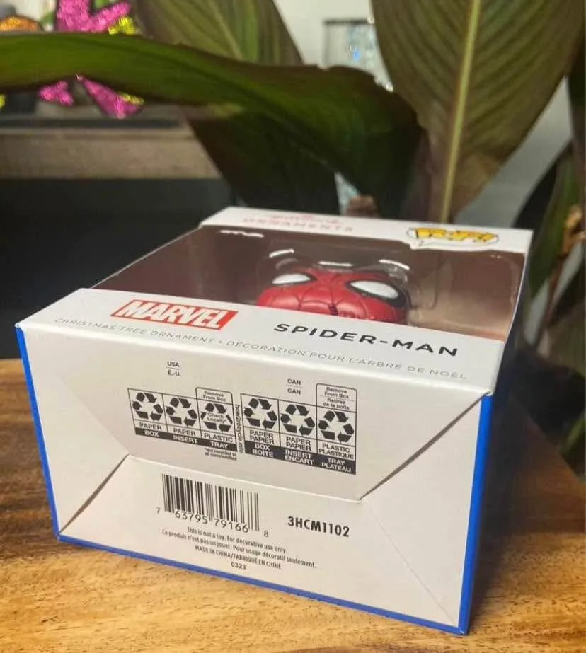 BRAND NEW: Hallmark Ornament Funko POP! Marvel Spider-Man image indicator(6)