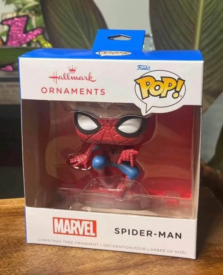 BRAND NEW: Hallmark Ornament Funko POP! Marvel Spider-Man image indicator(9)