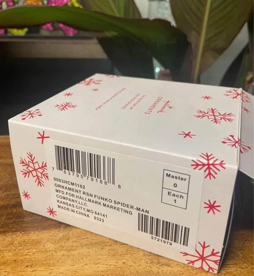 BRAND NEW: Hallmark Ornament Funko POP! Marvel Spider-Man image indicator(10)