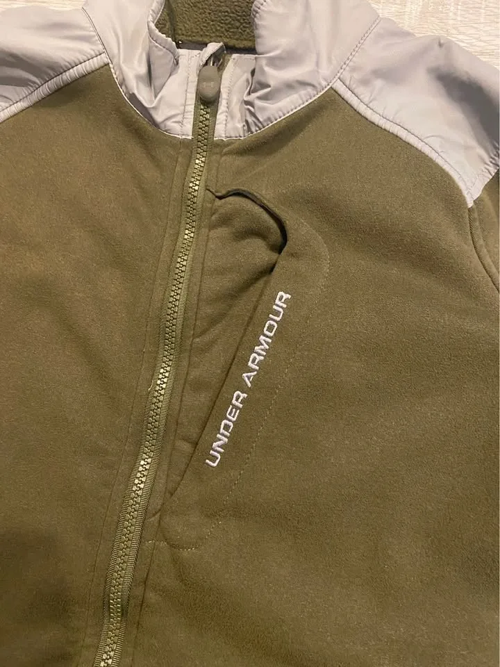 Under Armour Kids Fleece Zip Up Sweater YOUTH LARGE image indicator(2)