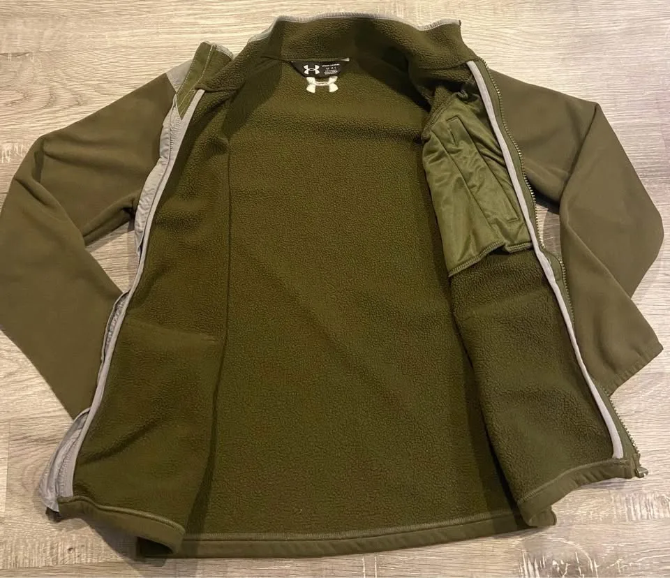 Under Armour Kids Fleece Zip Up Sweater YOUTH LARGE image indicator(4)