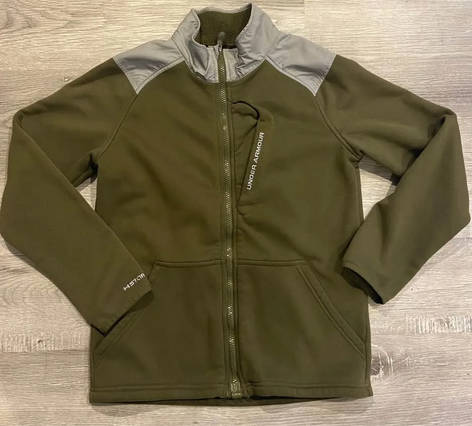 Under Armour Kids Fleece Zip Up Sweater YOUTH LARGE image indicator(7)