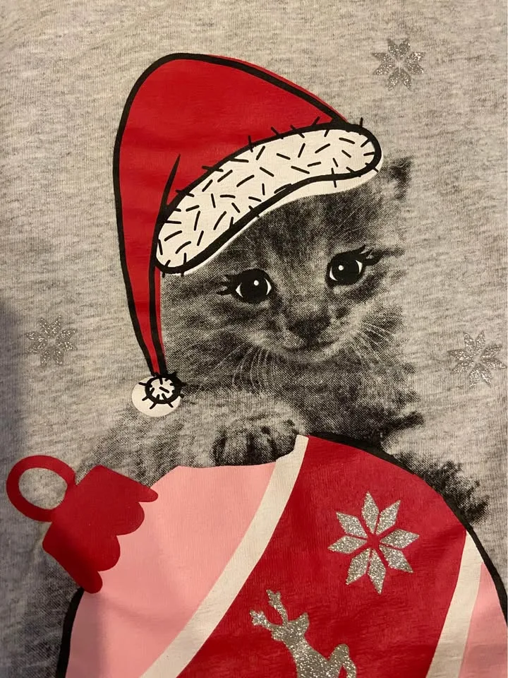 EUC: 2-Piece Girls Christmas Pajama Set Size XS (4-5 years) image indicator(6)