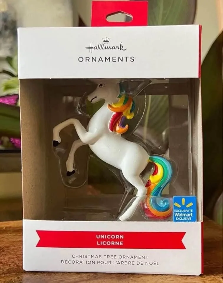 BRAND NEW: Hallmark Rainbow Mane Unicorn Ornament image indicator(4)