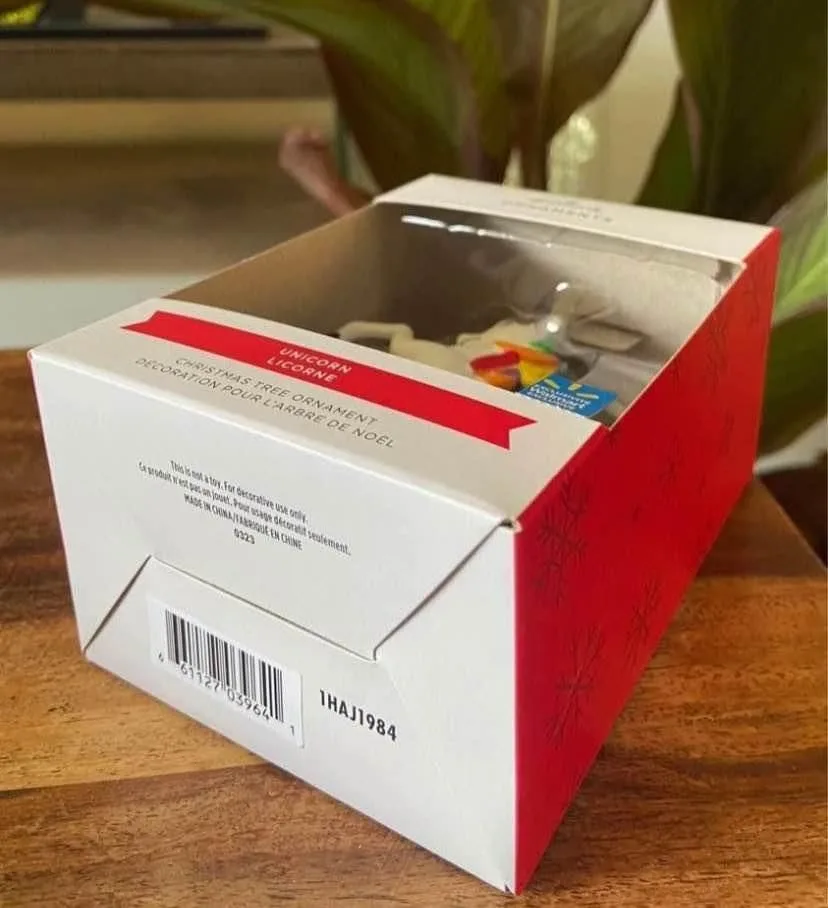 BRAND NEW: Hallmark Rainbow Mane Unicorn Ornament image indicator(6)