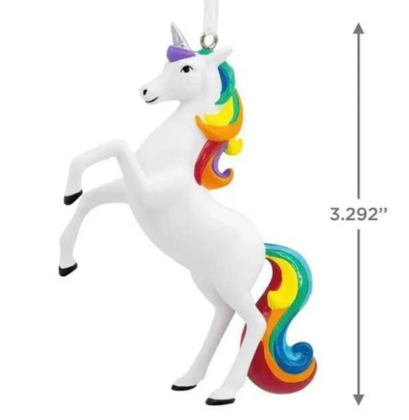 BRAND NEW: Hallmark Rainbow Mane Unicorn Ornament image indicator(7)