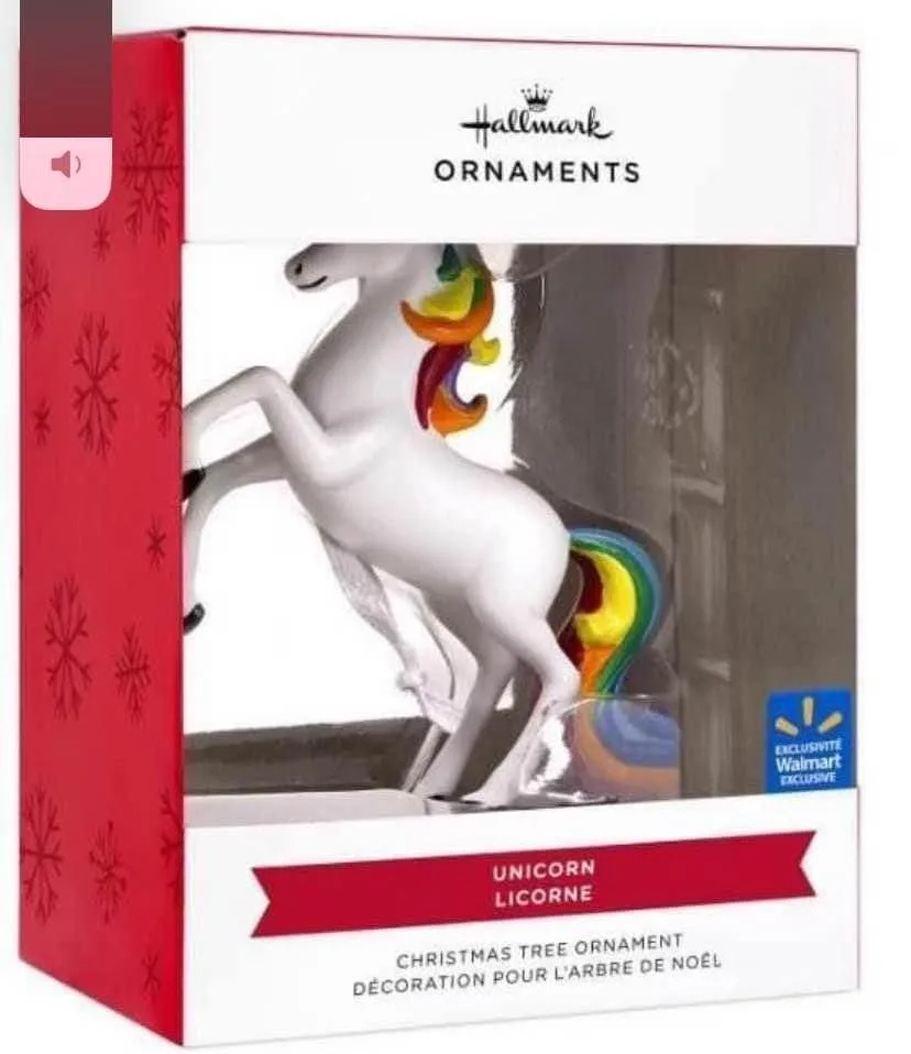 BRAND NEW: Hallmark Rainbow Mane Unicorn Ornament image indicator(10)