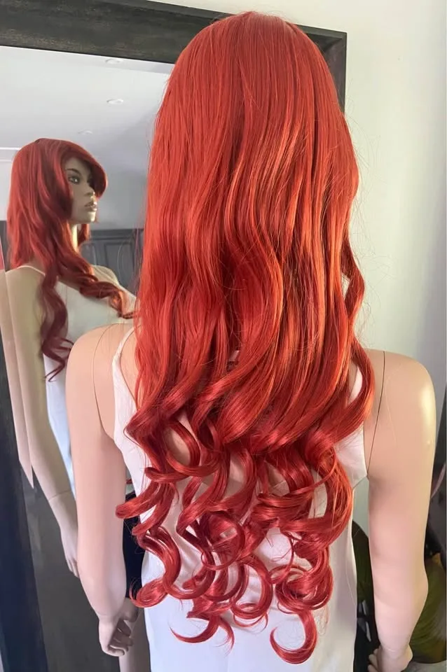 NEW: Long Curly Ginger Spice Poison Ivy Wig (2089) image indicator(3)