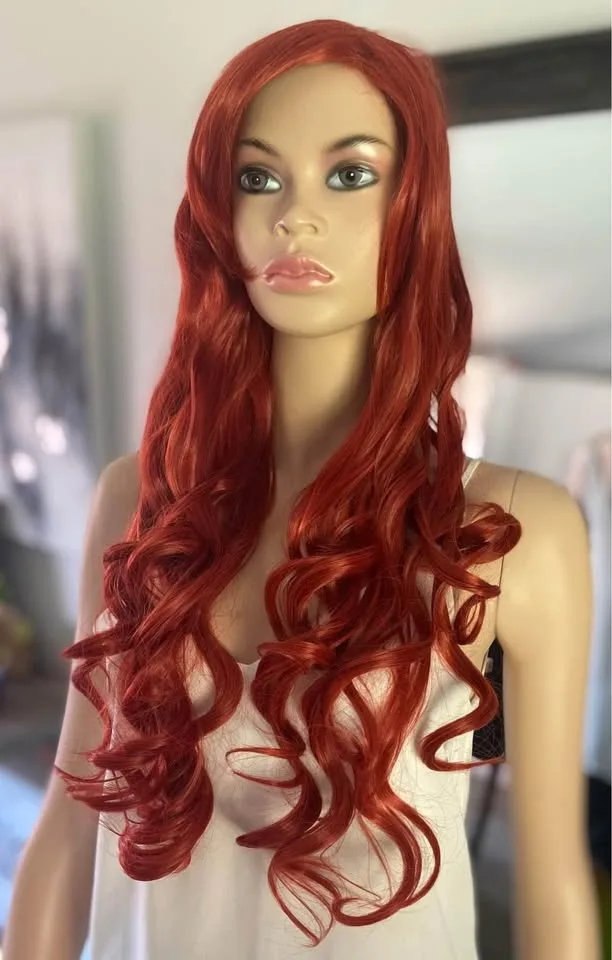 NEW: Long Curly Ginger Spice Poison Ivy Wig (2089) image indicator(5)