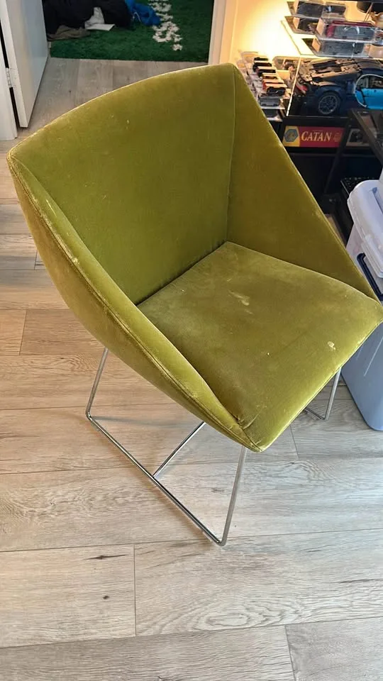 Ligne Roset Green Chairs x 2