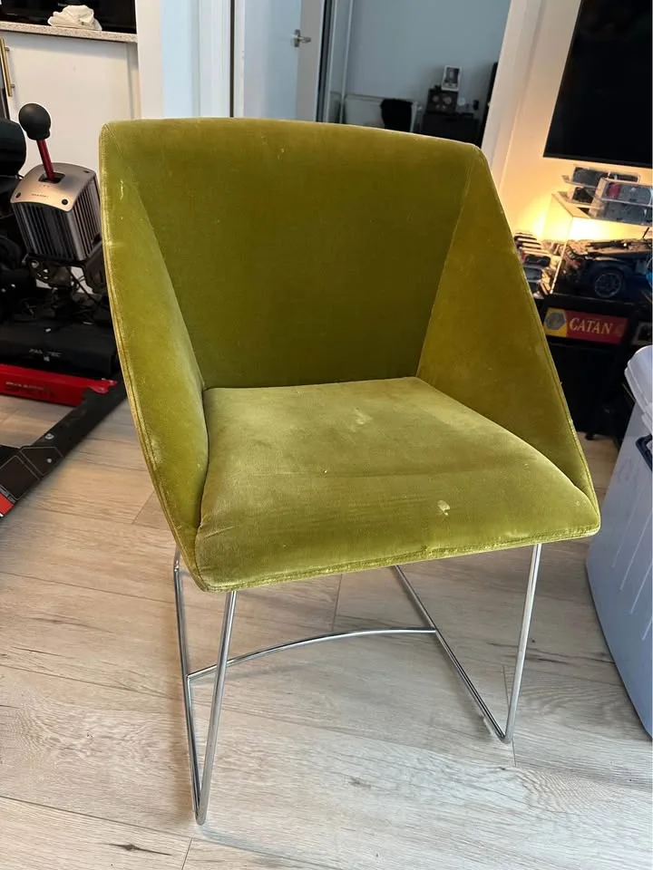 Ligne Roset Green Chairs x 2 image indicator(2)
