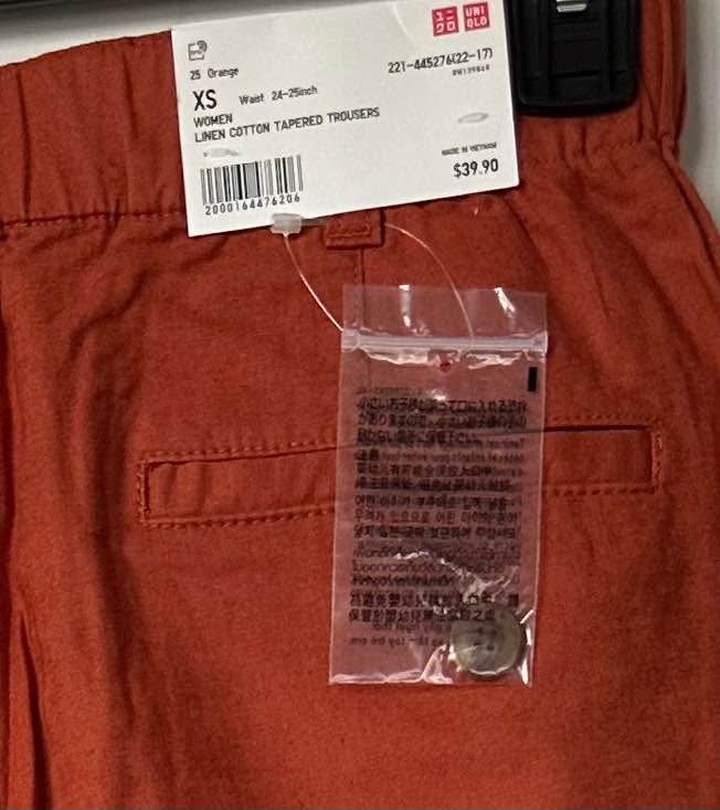 Women Linen Cotton Tapered Trousers - photo 3