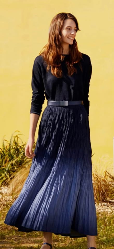 Women Twist Pleated Long Skirt - photo 4