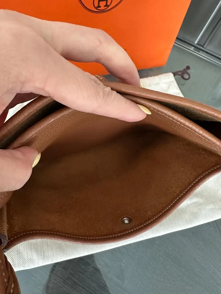 Authentic Hermes Evelyne GM in Gold image indicator(7)