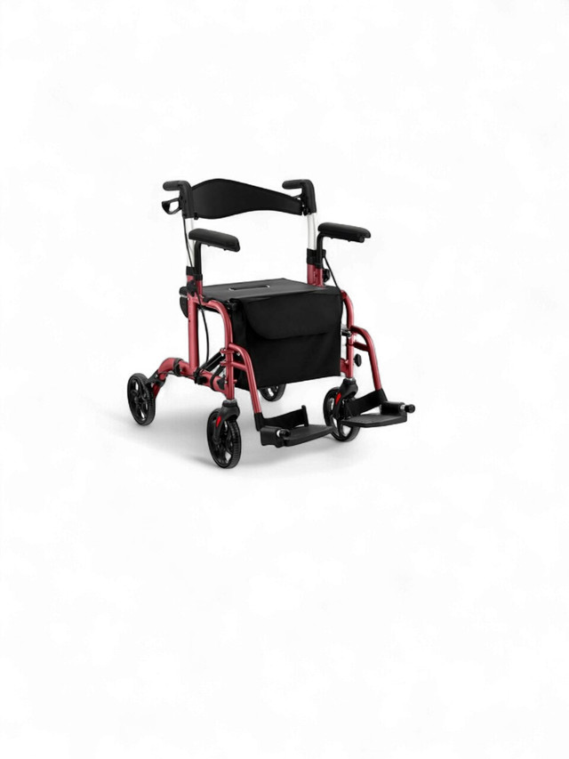 GOPLUS 2 IN 1 Folding Rollator Walker - JH10001