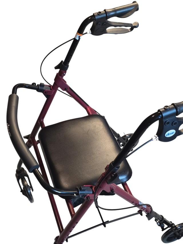 DRIVE Medical 4-Wheel Rollator Walker (10257RD-1) - photo 2
