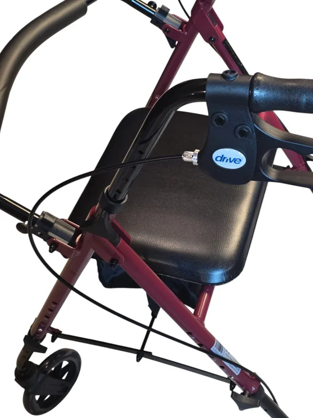 DRIVE Medical 4-Wheel Rollator Walker (10257RD-1) image indicator(3)