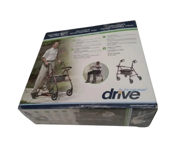 DRIVE Medical 4-Wheel Rollator Walker (10257RD-1) image indicator(5)