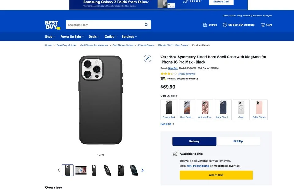 OTTERBOX IPhone 14 Pro Max SYMMETRY SERIES - BLACK image indicator(3)