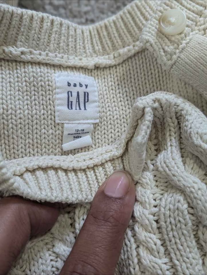 Fall Photo Outfit - Cable Knit Romper - Size 12-18 months - photo 2