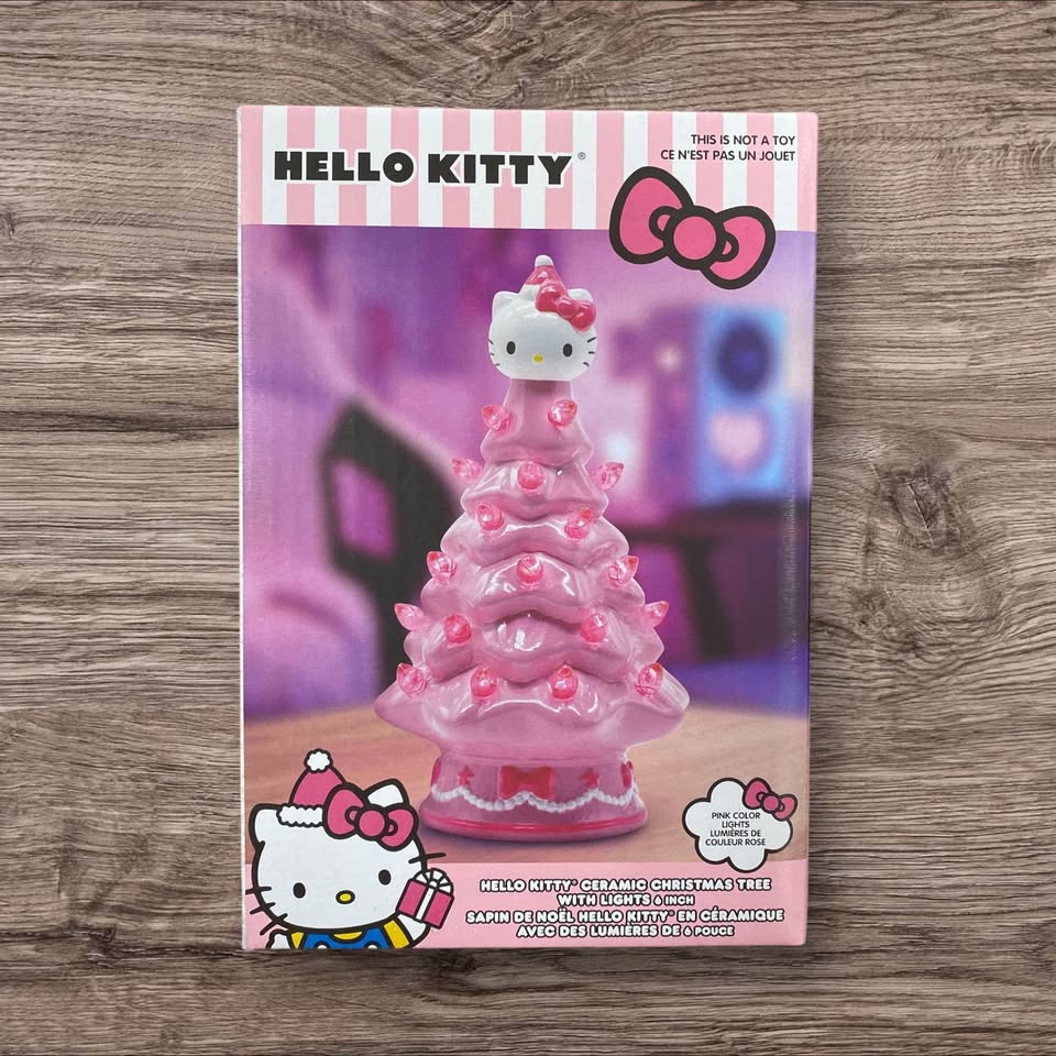 Hello Kitty Ceramic Christmas Tree with Lights, 6 inch - photo 2