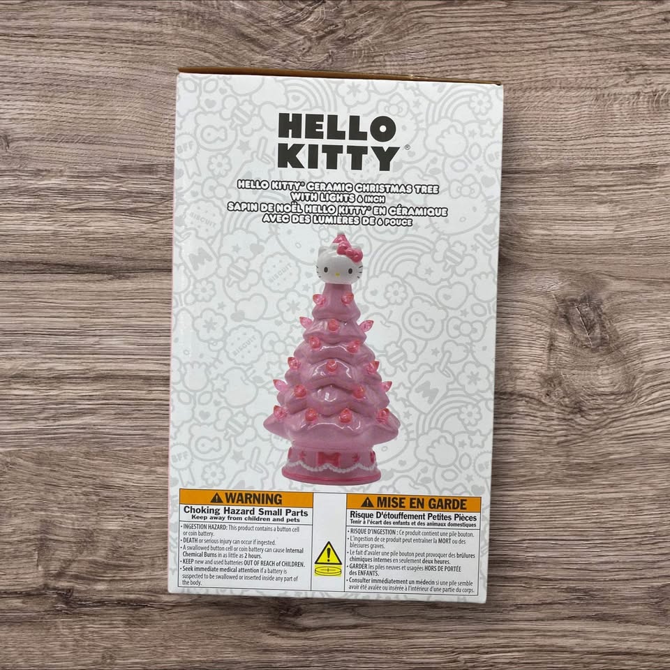 Hello Kitty Ceramic Christmas Tree with Lights, 6 inch - photo 3