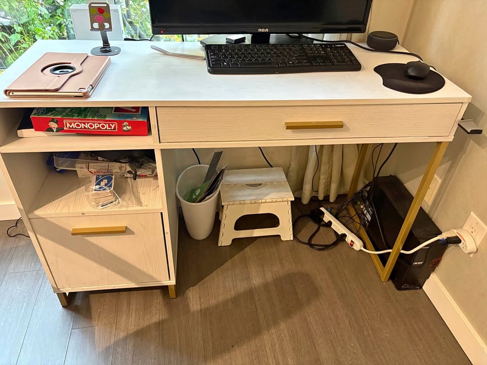 White Computer Desk