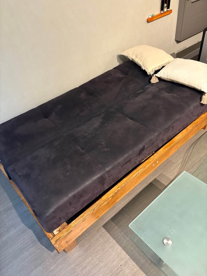 Wood Frame Sofa Bed - photo 4