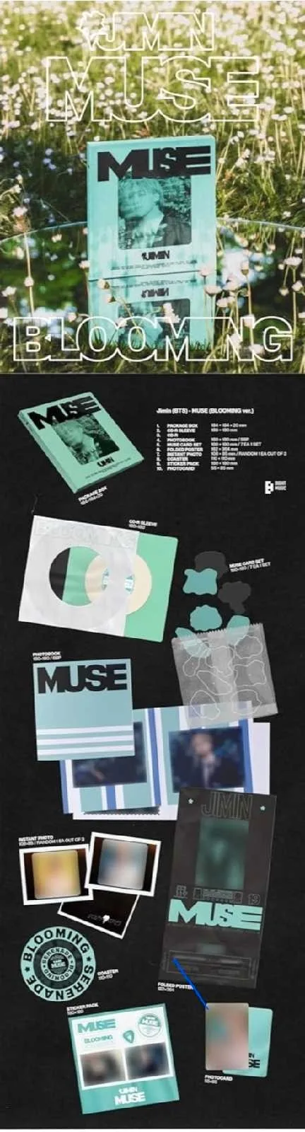 Jimin BTS MUSE (BLOOMING Ver.) CD image indicator(4)