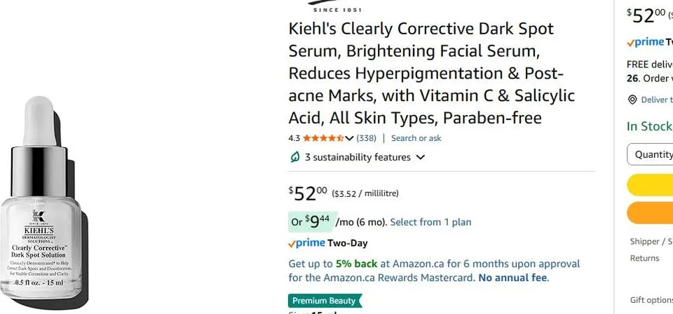 Kiehl's Clearly Corrective Dark Spot Solution 15ml/0.5oz image indicator(3)