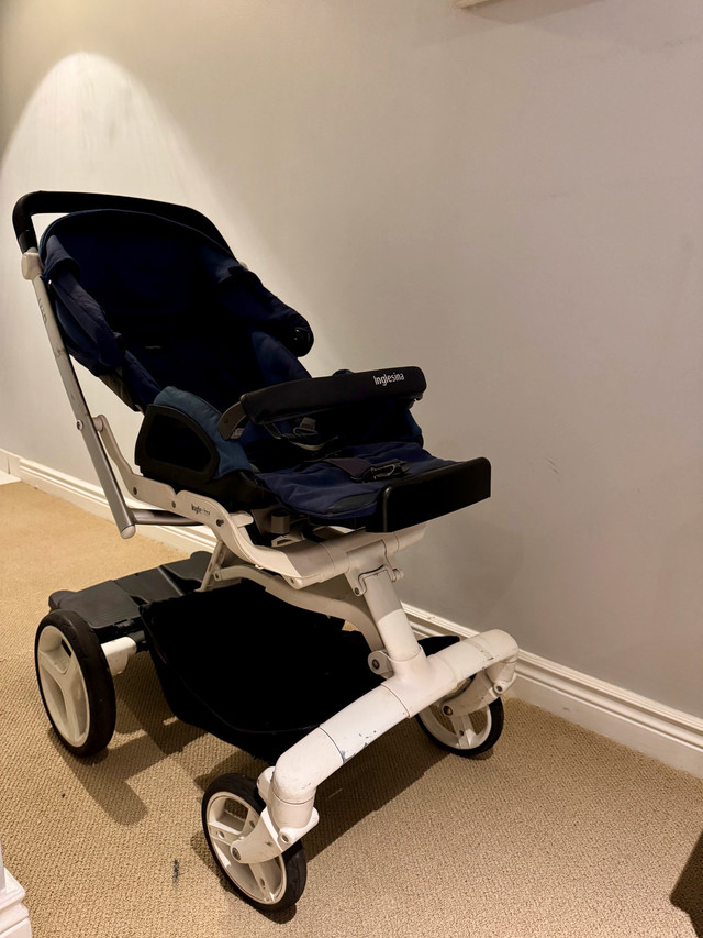 Inglesina Stroller + Ride-On Board – Reclines Fully, Easy Fold - photo 3