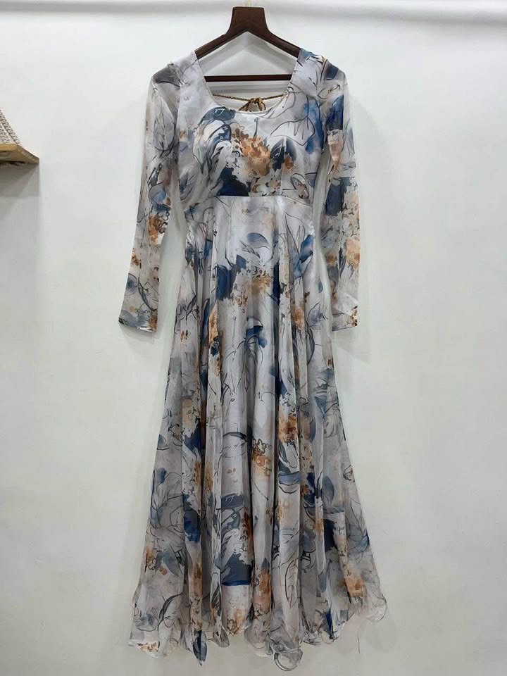 Floral anarkali suit - photo 2