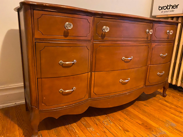 Vintage wood chest of drawers (2) FREE - photo 2