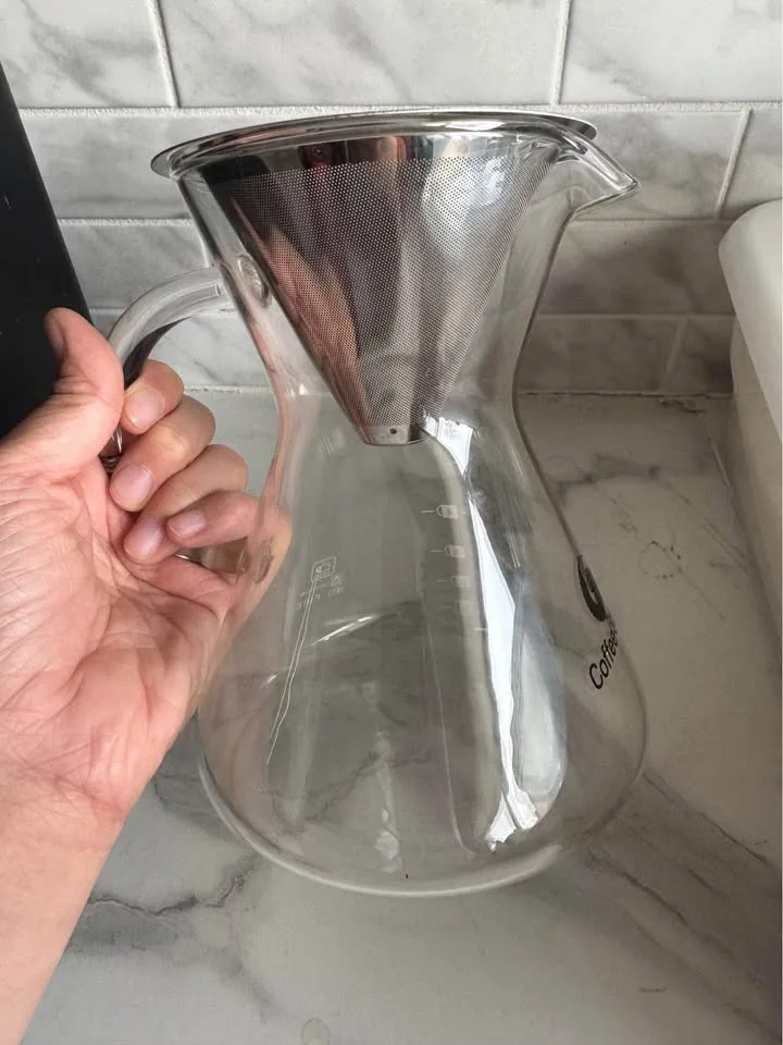 Pour Over Coffee Maker - 400ml Borosilicate Glass image indicator(2)