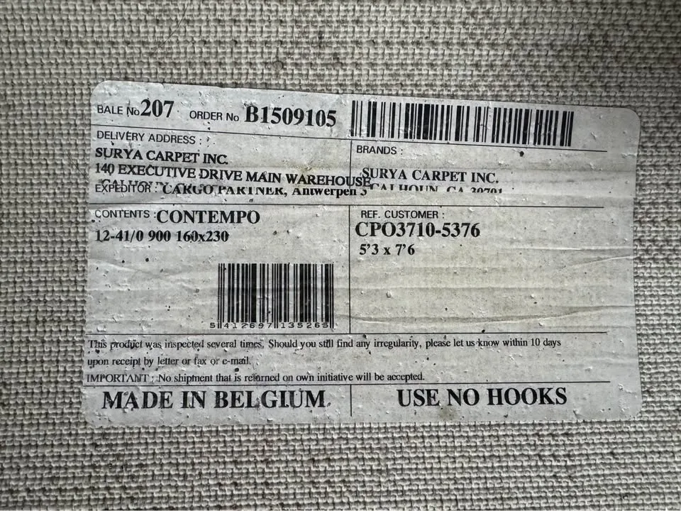 Surya grey contempo carpet 5’3 x 7’6 image indicator(5)