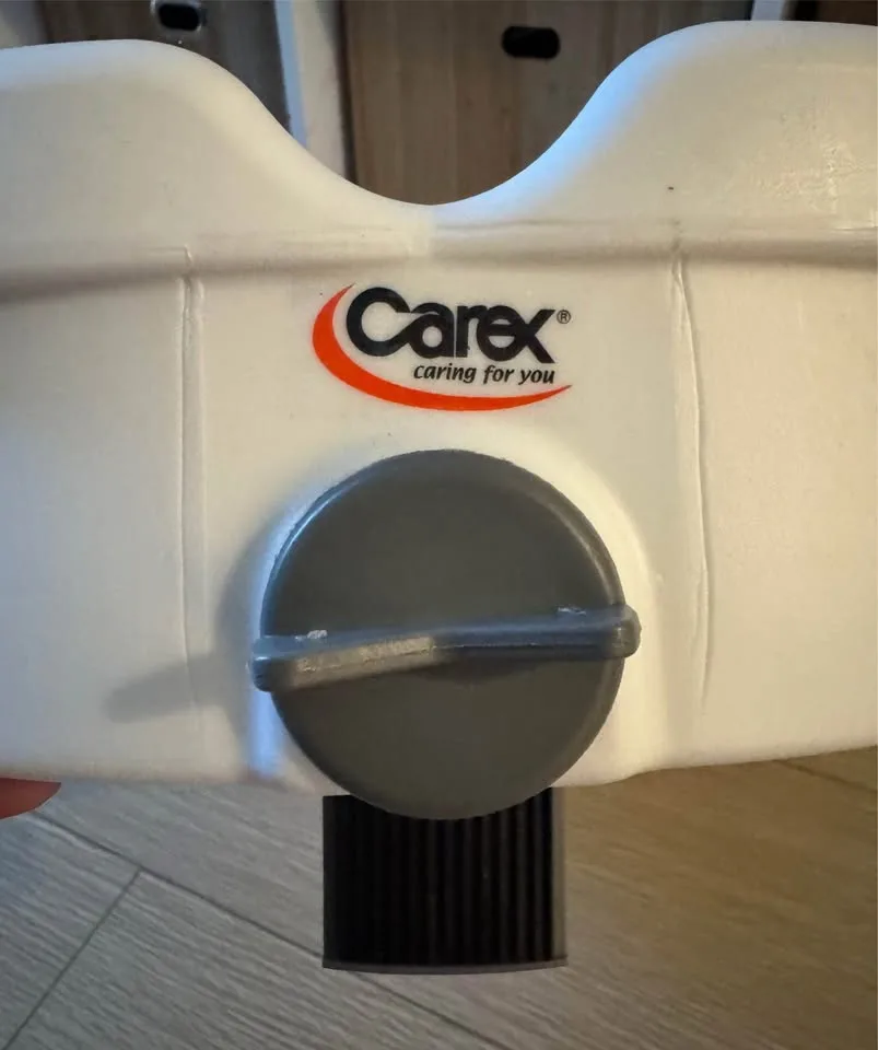 Lock Raised Toilet Seat With Handles, 5" Toilet Seat Riser image indicator(6)