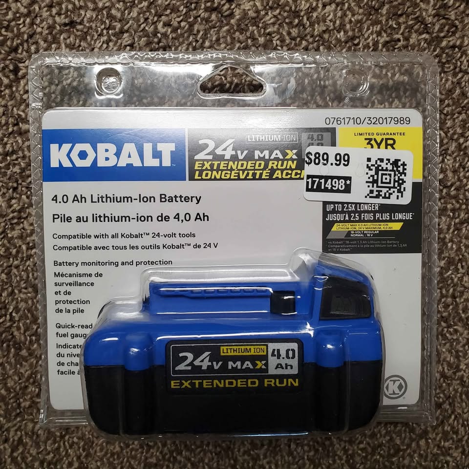 Kobalt 24V Cordless Drill 2 Batteries - photo 5