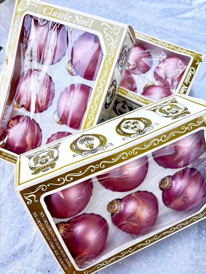 Vintage Glass Ornaments 4 boxes of 6, $15 each, all 4/$55 image indicator(8)