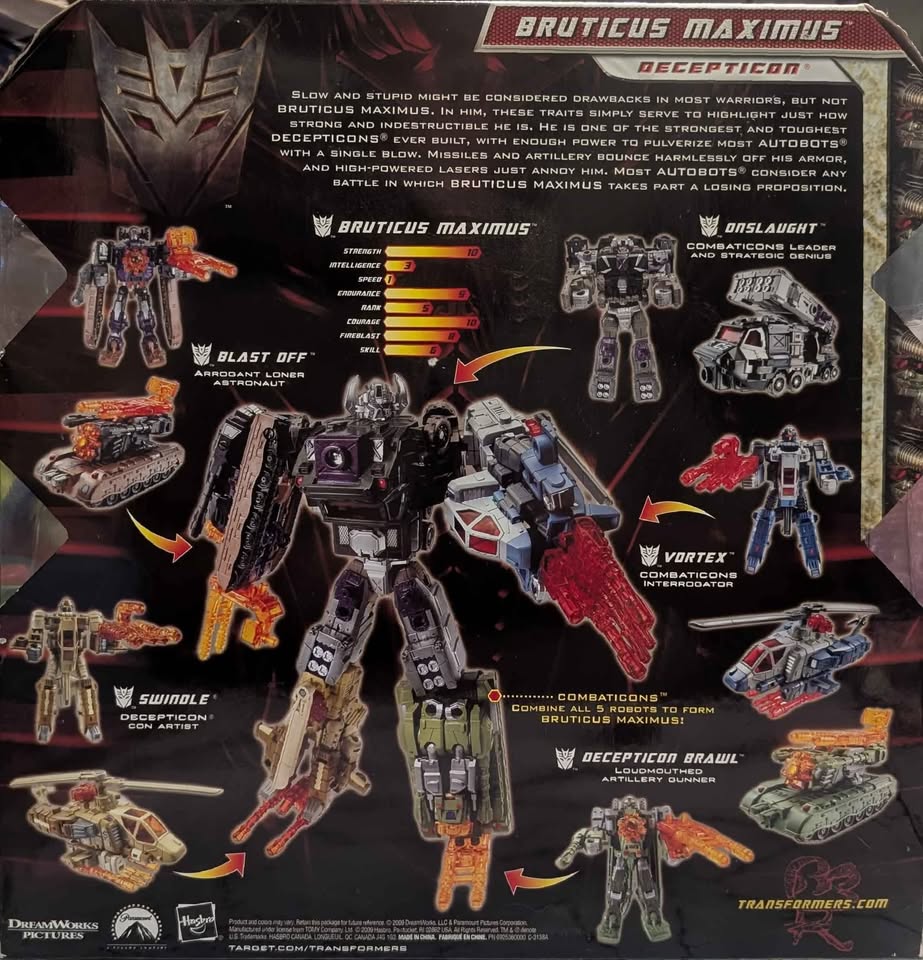 💥STORE EXCLUSIVE💥Transformers '11: R.O.T.F. Bruticus Maximus - photo 2